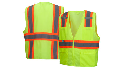 Pyramex RVZ23 Hi-Viz Lime All Mesh Vest