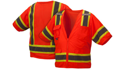 Pyramex RVZ34 Class 3 Hi-Viz Orange Class 3 Vest