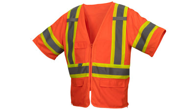 Pyramex RVZ36 Class 3 Mesh Surveyor Hi-Viz Orange Surveyor's Vest
