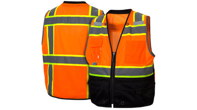 Pyramex RVZ44B Hi-Viz Orange Vest