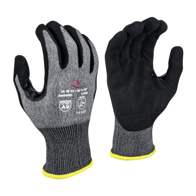 Radians Cut Protection Level A9 Sandy Foam Nitrile Coated Glove - RWG589