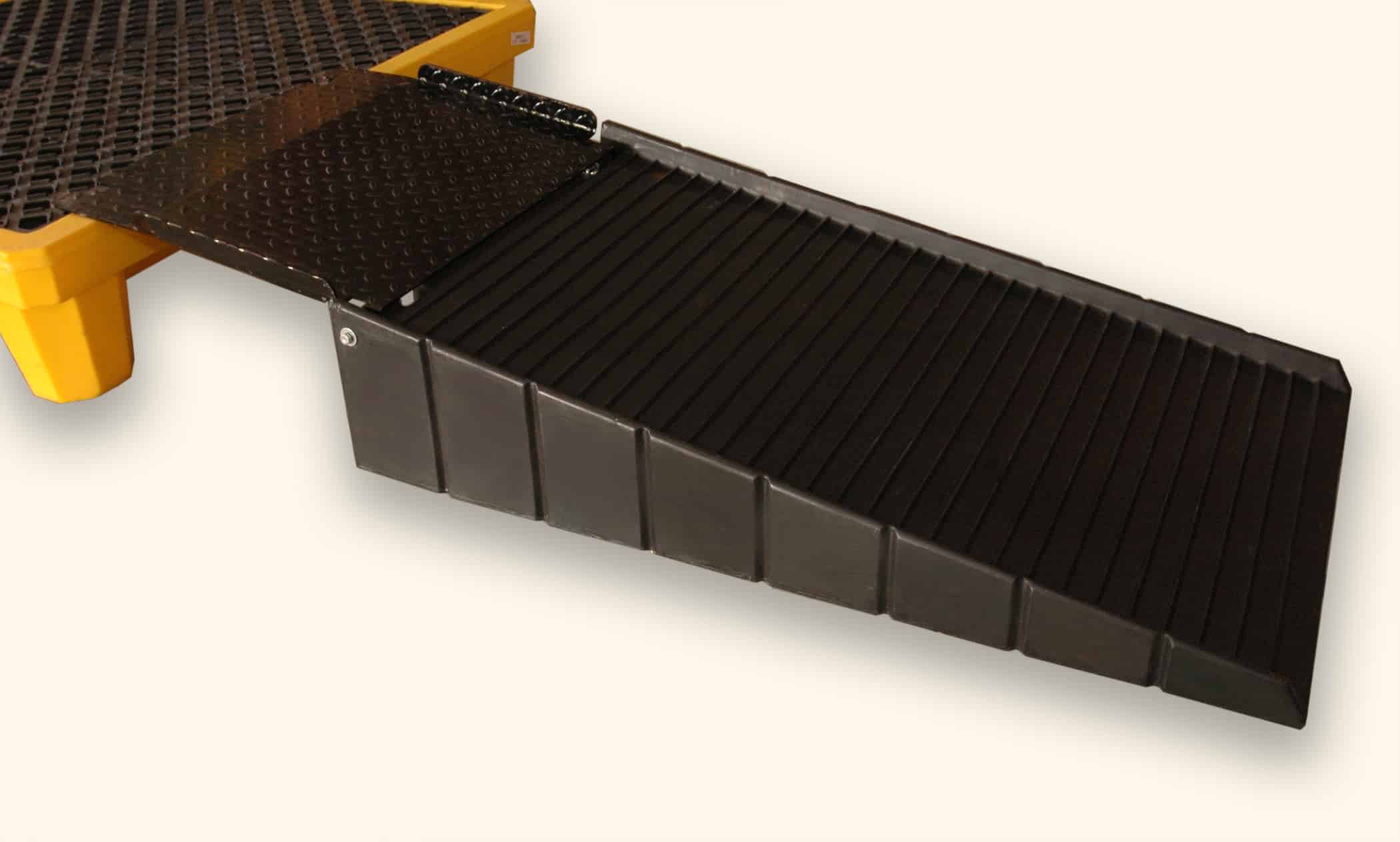 UltraTech International Ramp Polyethylene with 21" Steel Plate Black - 0678