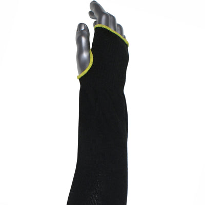 Kut Gard Single-Ply ATA / Modacrylic Blended Sleeve w/Thumb Hole - Black - 12/EA - S10ATAFR/5BK-ES6-T