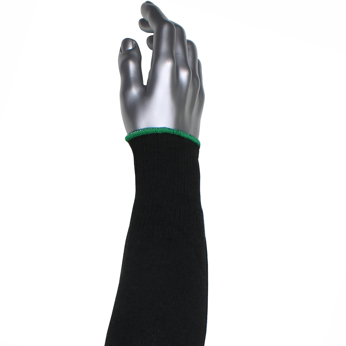 Kut Gard Cut Resistant Sleeve Single-Ply ATA / Modacrylic Blended - Wide Width - Black - 12/EA - S10ATAFR/5BK-EW-ES6