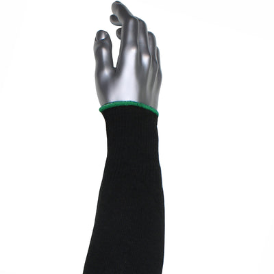 Kut Gard Cut Resistant Sleeve Single-Ply ATA / Modacrylic Blended - Wide Width - Black - 12/EA - S10ATAFR/5BK-EW-ES6