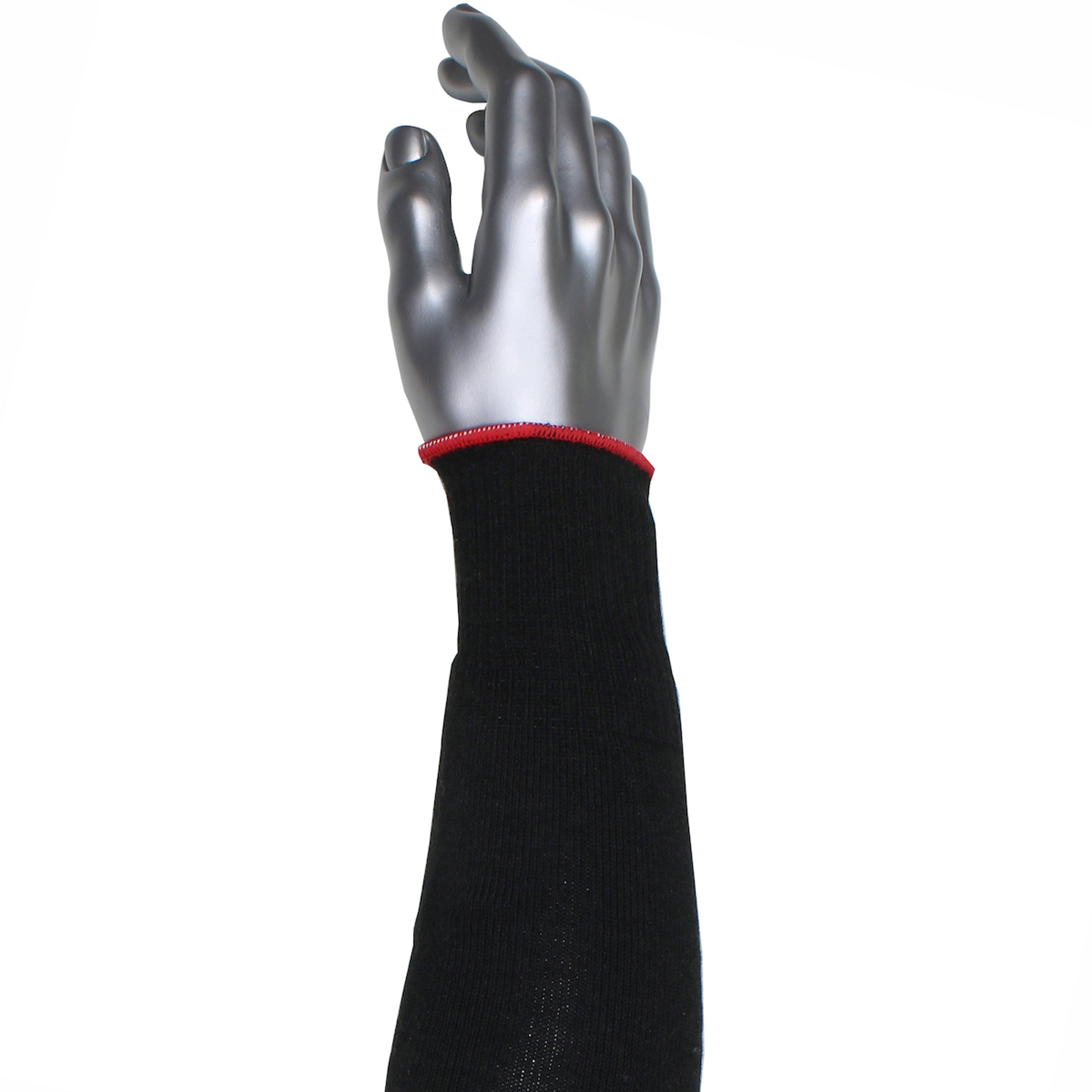 Kut Gard Cut Resistant Sleeve Single-Ply ATA / Modacrylic Blended - Narrow Width - Black - 12/EA - S10ATAFR/5BK-NW-ES6