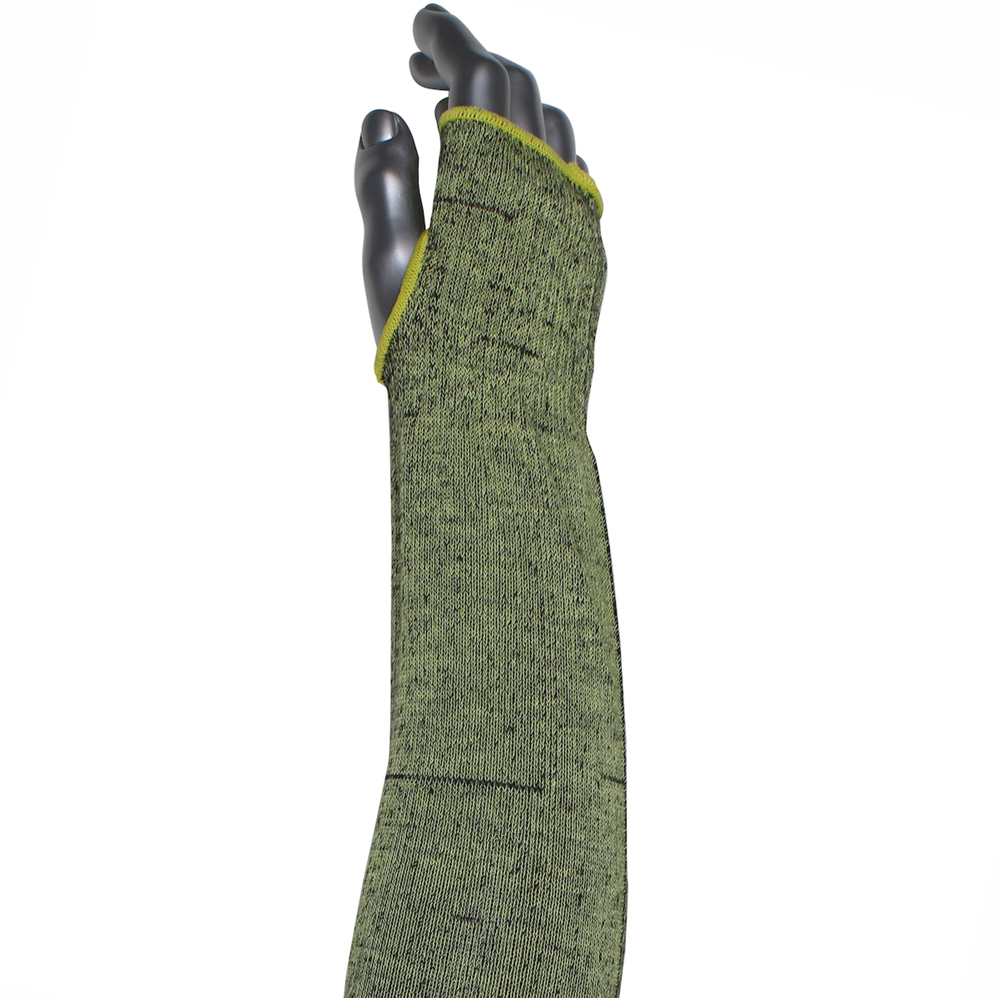 Kut Gard Single-Ply ATA Hide-Away FR / Modacrylic Blended Sleeve w/Thumb Hole - Green - 12/EA - S10ATAFR/5HA-ES6-T