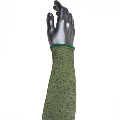 Kut Gard Single-Ply ATA Hide-Away FR / Modacrylic Blended Sleeve - Wide Width - Green - 12/EA - S10ATAFR/5HA-EW-ES6