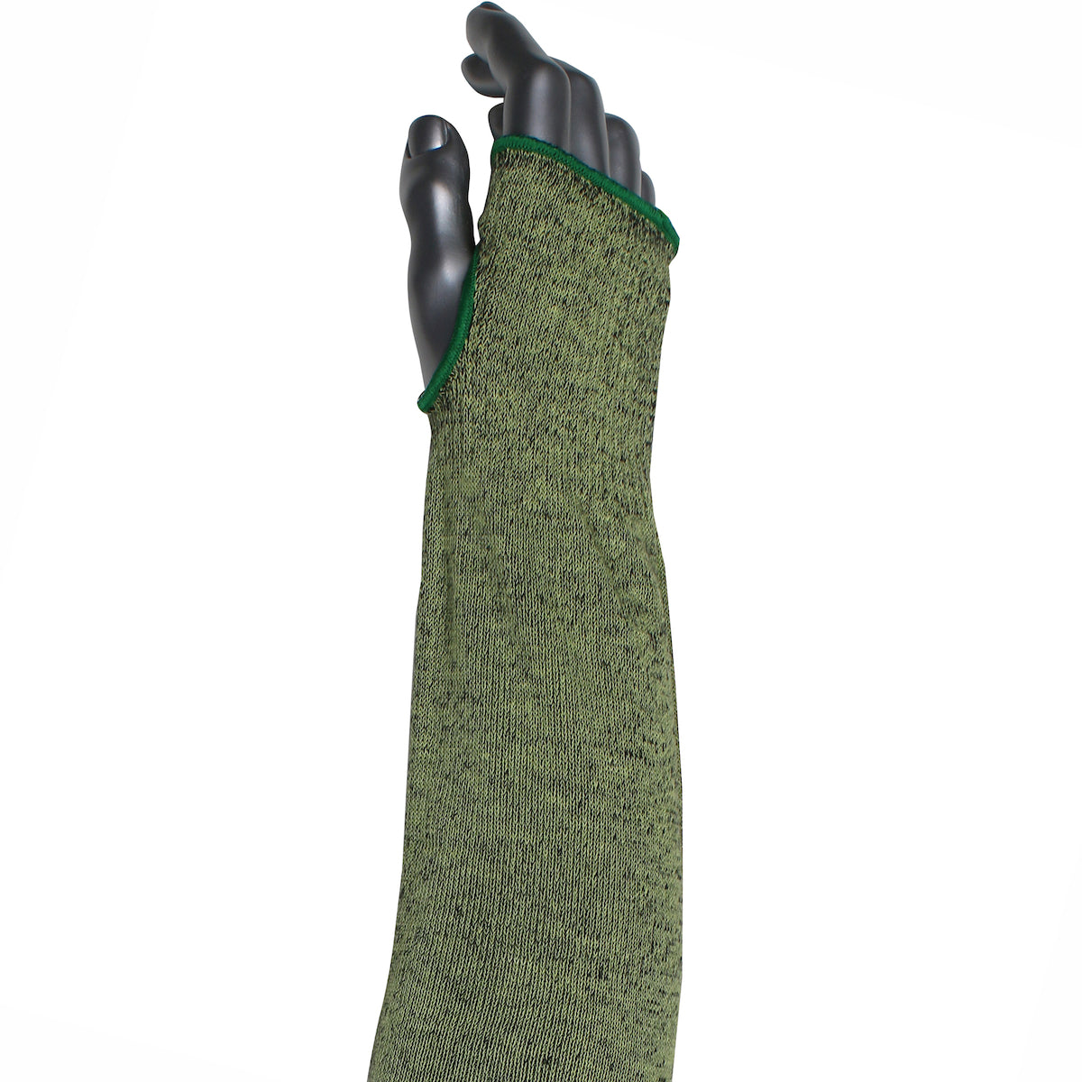 Kut Gard Single-Ply ATA Hide-Away FR / Modacrylic Blended Sleeve w/Thumb Hole - Wide Width - Green - 12/EA - S10ATAFR/5HA-EW-ES6T