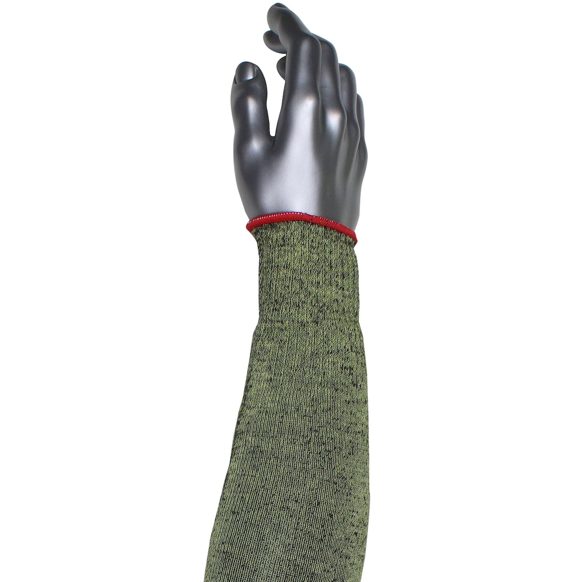 Kut Gard Single-Ply ATA Hide-Away FR / Modacrylic Blended Sleeve - Narrow Width - Green - 72/EA - S10ATAFR/5HA-NW-ES6