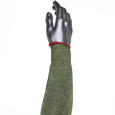 Kut Gard Single-Ply ATA Hide-Away FR / Modacrylic Blended Sleeve - Narrow Width - Green - 72/EA - S10ATAFR/5HA-NW-ES6