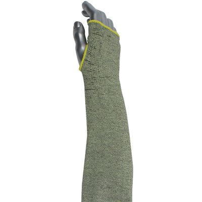 Kut Gard Single-Ply ATA / Hide-Away FR Blended Sleeve w/Thumb Hole - Green - 12/EA - S13ATAFR/2HA-ES6-T