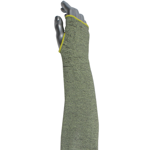 Kut Gard Single-Ply ATA / Hide-Away FR Blended Sleeve w/Thumb Hole - Green - 12/EA - S13ATAFR/2HA-ES6-T