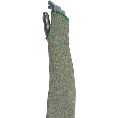Kut Gard Single-Ply ATA / Hide-Away FR Blended Sleeve w/Thumb Hole - Wide Width - Green - 12/EA - S13ATAFR/2HA-EW-ES6T