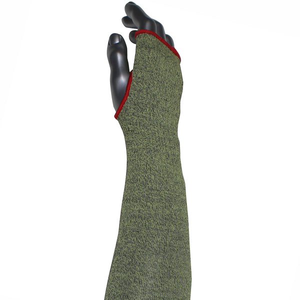 Kut Gard Single-Ply ATA / Hide-Away FR Blended Sleeve w/Thumb Hole - Narrow Width - Green - 72/EA - S13ATAFR/4HA-NW-ES6T