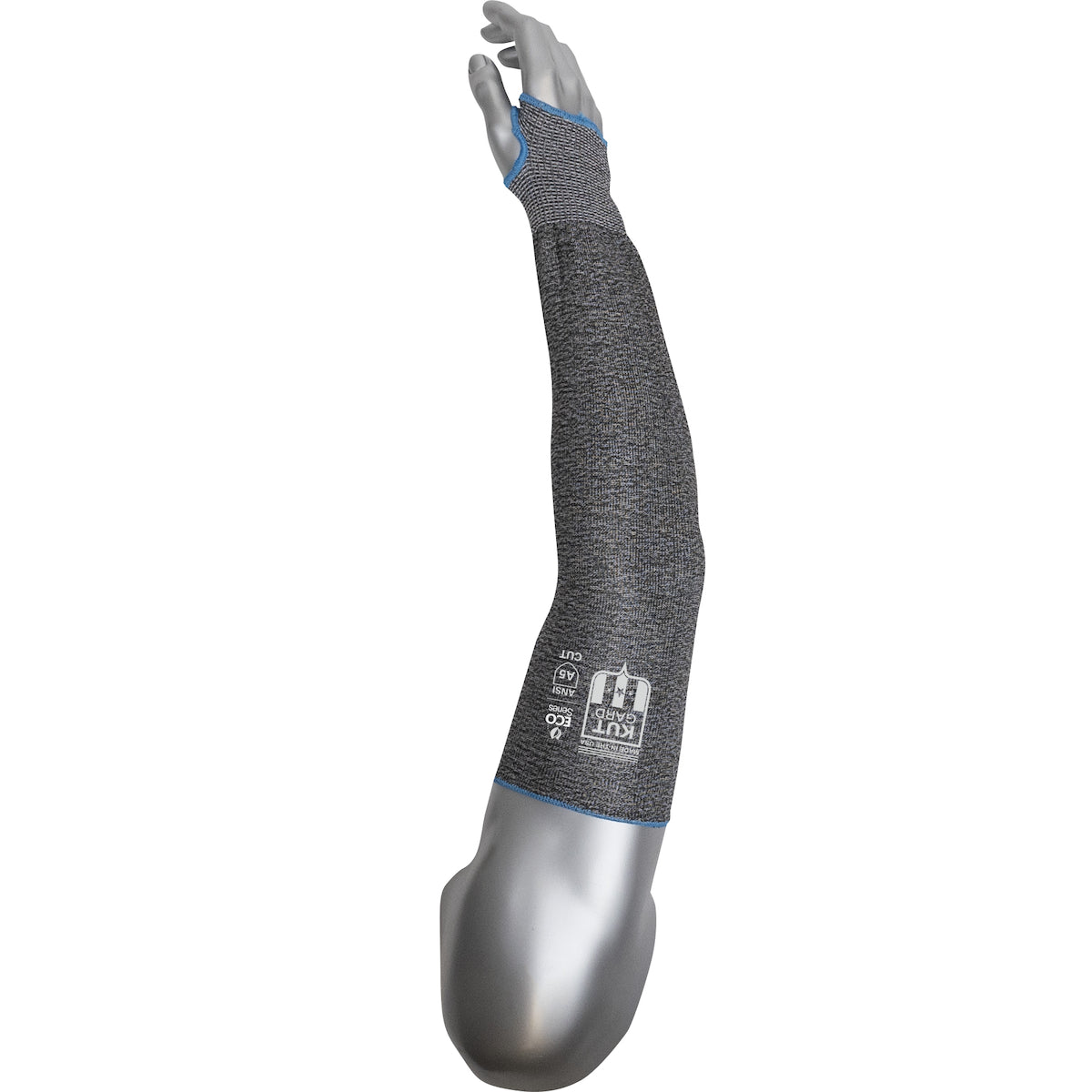 Kut Gard ECOSeries Single-Ply Dyneema Diamond 1.0 Blended Sleeve w/Thumb Hole - Gray - 12/EA - 330-PIP-S13ECO/PE5-18T