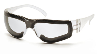Pyramex Intruder Clear Full Foam Padding Frame/Clear Hardcoated Anti-Fog Lens Safety Eyewear