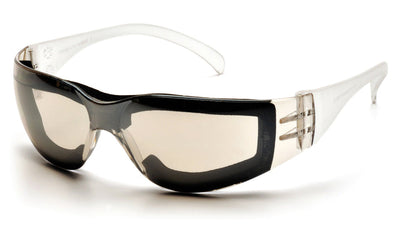 Pyramex Intruder Indoor/Outdoor Mirror Frame W/Full Foam Padding/Indoor/Outdoor Mirror Hardcoated Anti-Fog Lens Safety Eyewear