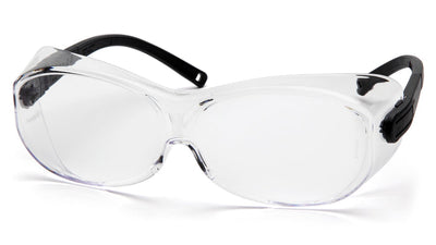 Pyramex OTS XL Black Temple/Clear Lens Safety Eyewear