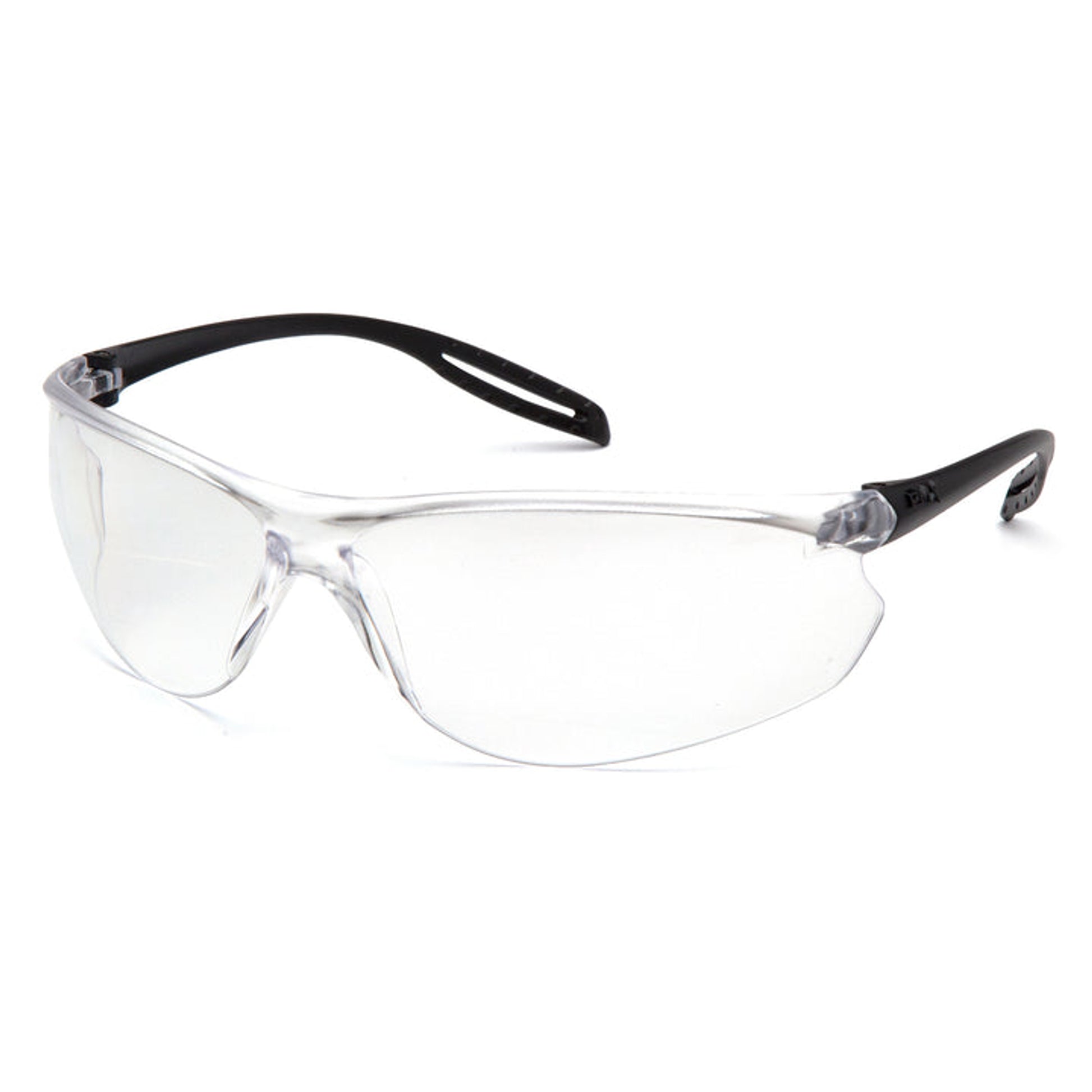 Pyramex - Neshoba - Black Temples/ Clear H2X Anti-Fog Lens - 12/Pair