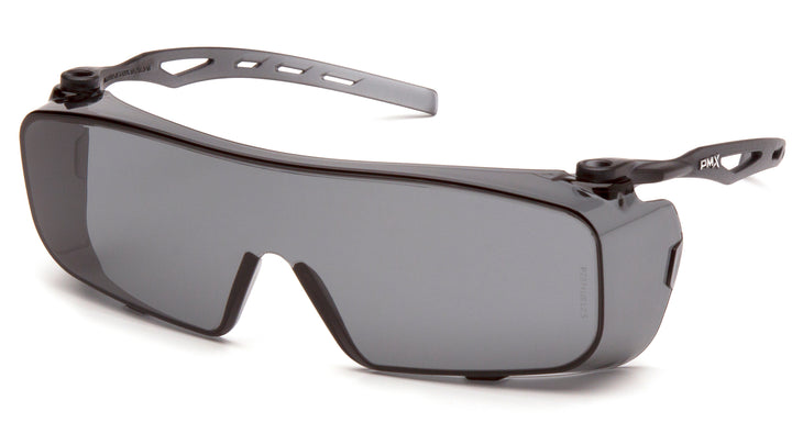 Pyramex - Cappture Plus - Gray Temples/Gray H2X Anti-fog with Rubber Gasket - 1/Pair