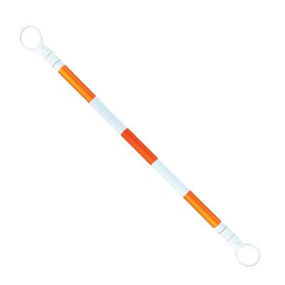 Cortina 03-829CB-O Orange/WhiteRetractable Cone Bar 4' to 8'