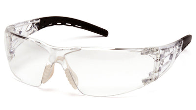 Pyramex Fyxate Black Frame Clear Safety Eyewear