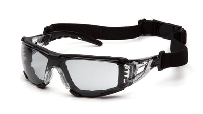 Pyramex Fyxate Black Temple w/Foam Pad/Gray H2Max Anti-Fog Lens Safety Eyewear