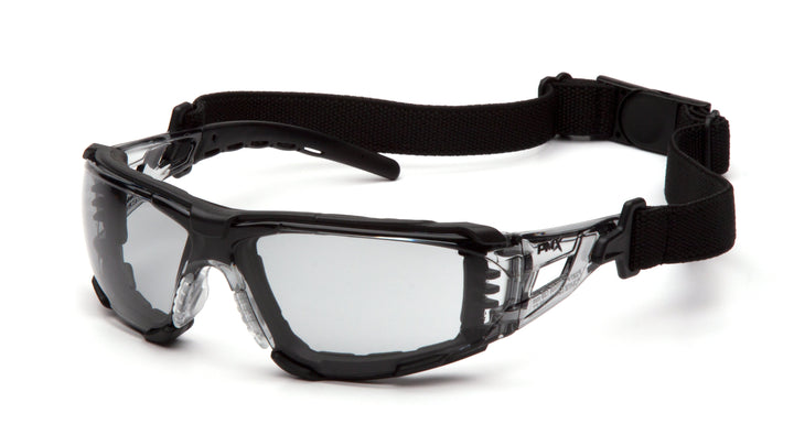 Pyramex -FYXATE - F:BLK/CL H2MAX - FOAM PADDED - 12/Pair