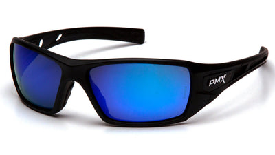 Pyramex Velar Black Frame/Ice Blue Mirror Lens Safety Eyewear