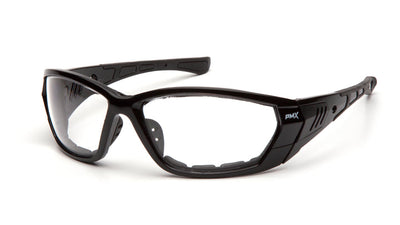 Pyramex Atrex Black Frame/Clear Anti-Fog Lens- Foam Padded Safety Eyewear