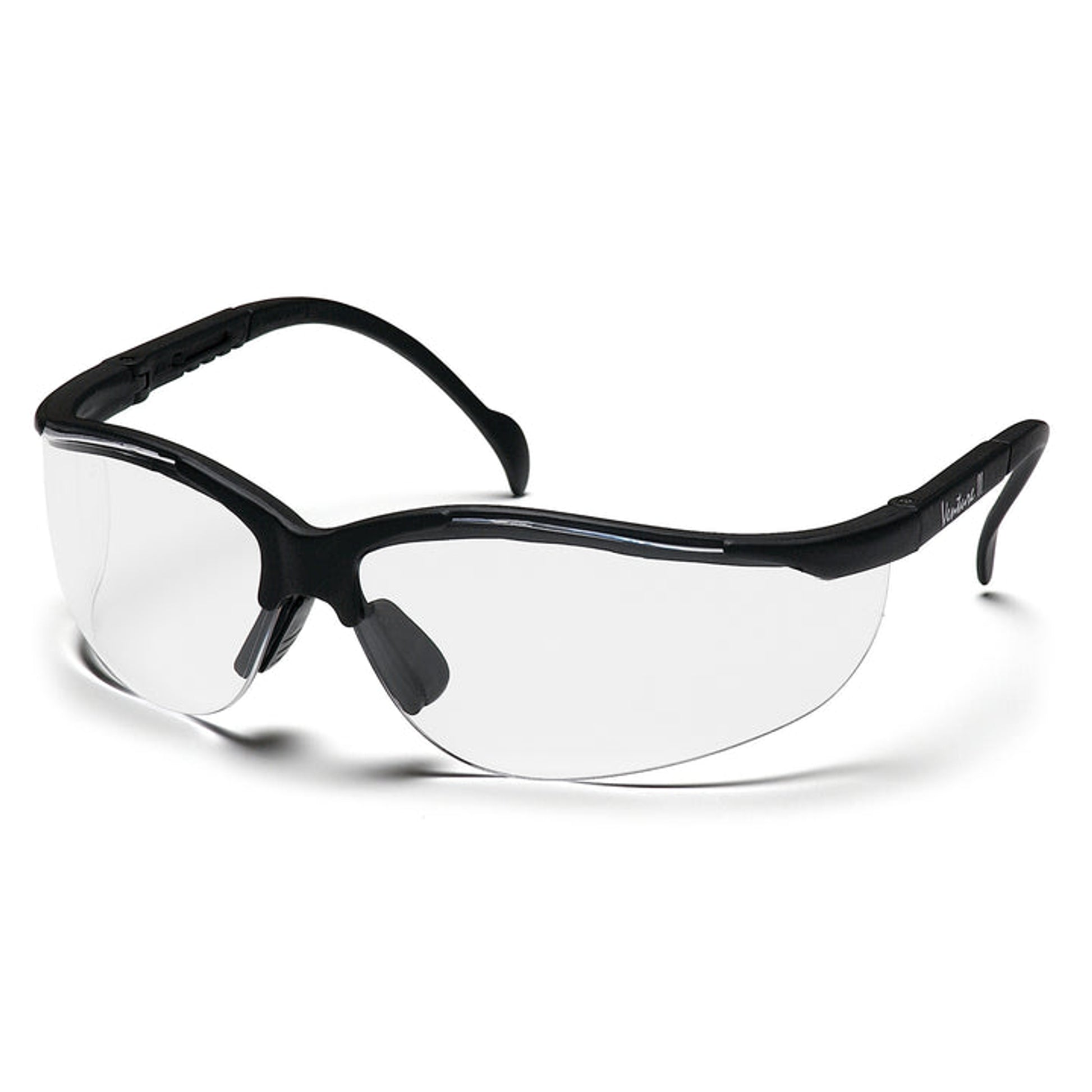 Pyramex - Venture II - Black Frame/Clear Lens - 12/Pair