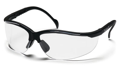 Pyramex Venture II Black Frame/Clear Lens Safety Eyewear