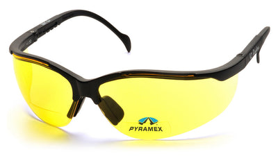 Pyramex V2 Readers Black Frame/Amber + 2.0 Lens Safety Eyewear