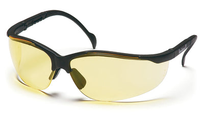 Pyramex Venture II Black Frame/Amber Lens Safety Eyewear