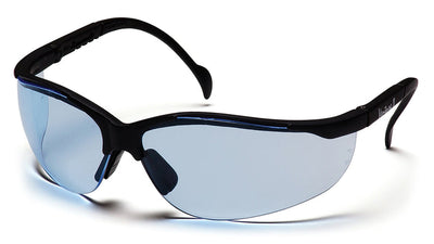 Pyramex Venture II Black Frame/Infinity Blue Lens Safety Eyewear