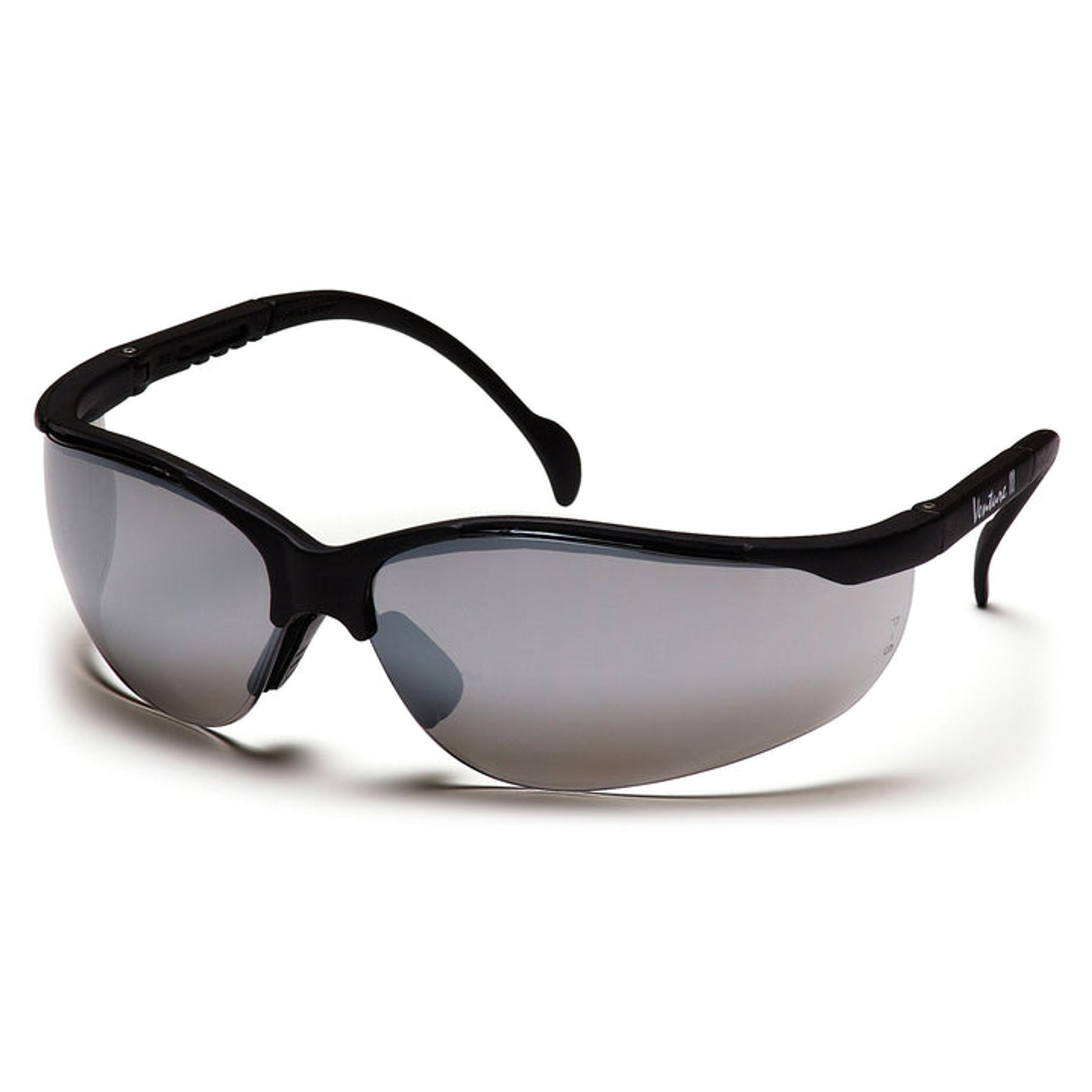 Pyramex - Venture II - Black Frame/Silver Mirror Lens - 12/Pair