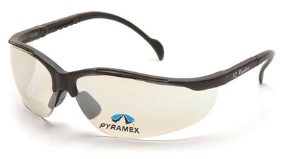 Pyramex V2 Readers Black Frame/Indoor/Outdoor Mirror + 1.5 Lens Safety Eyewear