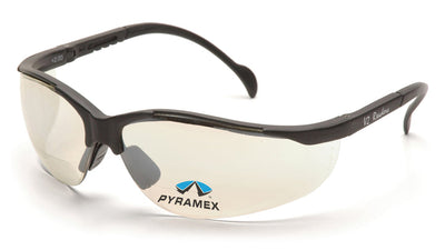 Pyramex V2 Readers Black Frame/Indoor/Outdoor Mirror + 2.0 Lens Safety Eyewear