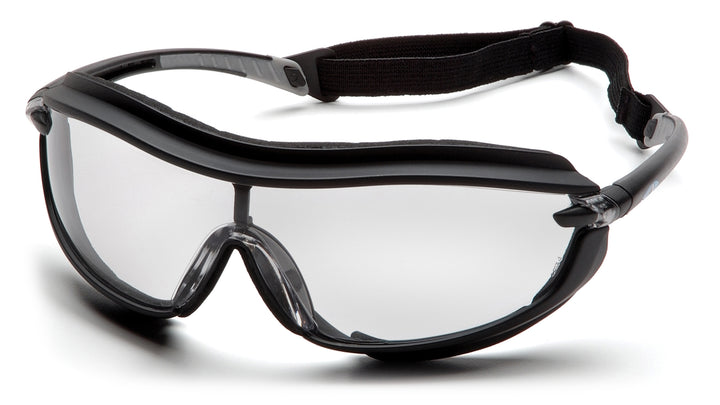 Pyramex - XS3 Plus - Black Frame/Clear Anti-Fog Lens - 12/Pair