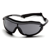 Pyramex - XS3 Plus - Black Frame/Gray Anti-Fog Lens - 12/Pair