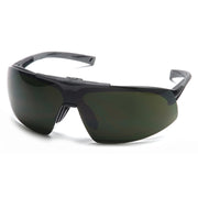 Pyramex - Onix Plus - Black Frame/Clear Anti-Fog Bottom Lens/ 5.0 IR Filter Flip Lens - 12/Pair