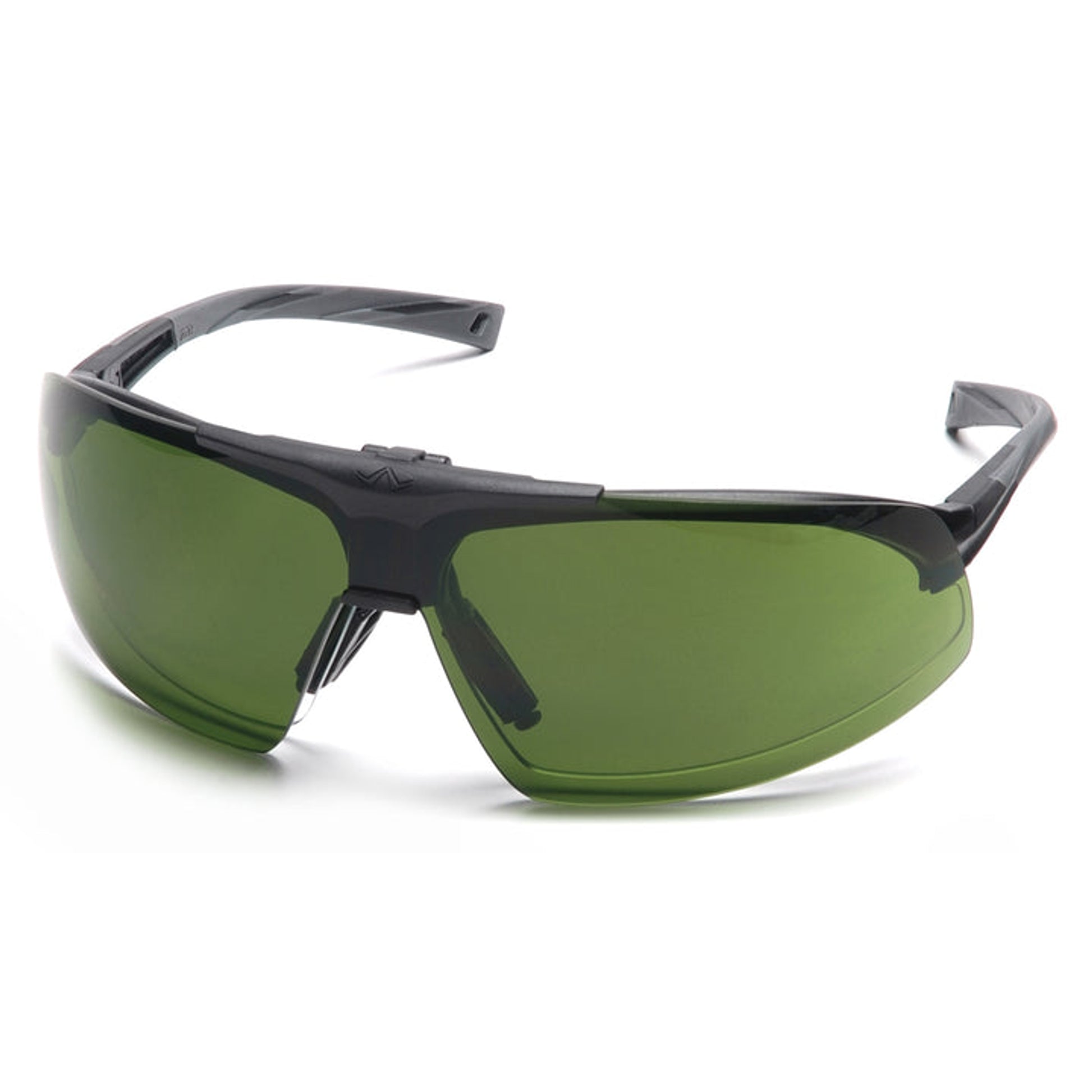 Pyramex - Onix Plus - Black Frame/Clear Anti-Fog Bottom Lens/ 3.0 IR Filter Flip Lens - 12/Pair