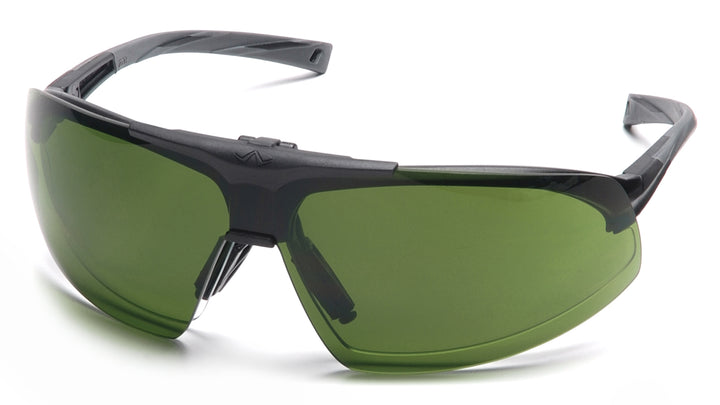 Pyramex - Onix Plus - Black Frame/Clear Anti-Fog Bottom Lens/ 3.0 IR Filter Flip Lens - 12/Pair