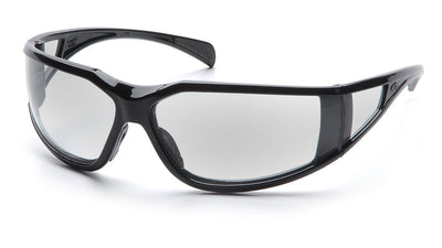 Pyramex Exeter Glossy Black Frame/Clear Anti-Fog Lens Safety Eyewear