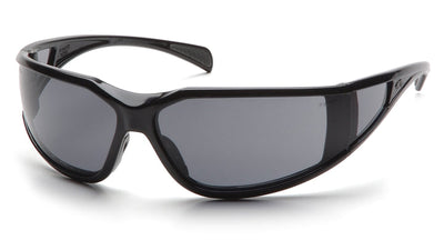 Pyramex Exeter Glossy Black Frame/Gray Anti-Fog Lens Safety Eyewear