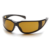 Pyramex - Exeter - Glossy Black Frame/Shooter's Amber Anti-Fog Lens - 12/Pair