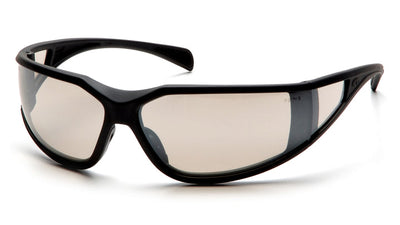 Pyramex Exeter Glossy Black Frame/Indoor/Outdoor Mirror Anti-Fog Lens Safety Eyewear