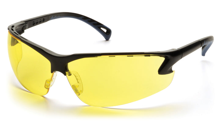 Pyramex - Venture 3 - Black Frame/Amber Lens - 12/Pair