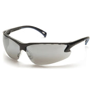 Pyramex - Venture 3 - Black Frame/Silver Mirror Lens - 12/Pair